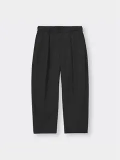 GUジーユー カーブタックパンツ ブラックSユニセックス