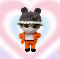 ハンドメイド　編み物　超特急　Jokerマスコット　ぬい服　くま耳帽子