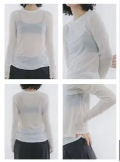 OAF／DOUBLE SHEER WOOL TOP IVORY