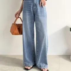 ハイウエストルーズワイドデニムのサムネイル