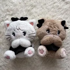 BLACK RIBBON ぬいぐるみ ブラックリボン ラテ ムース mikko