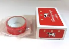 牛乳石鹸赤箱　マスキングテープ＆石鹸