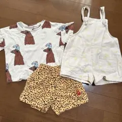 churros Tシャツ・オーバーオール・ショートパンツセット ZARA