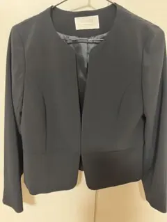 anySiS ブラック ノーカラージャケット