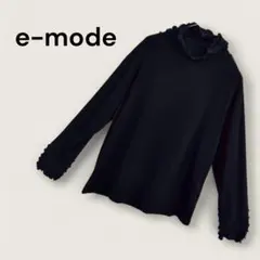 e-mode タートルネックカットソー エレガント レディース