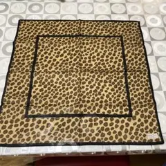 新品 Natunal Basic ヒョウ柄大判ハンカチ スカーフ バンダナ