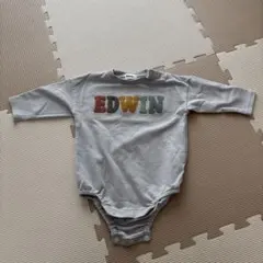 EDWIN グレー ロンパース 80サイズ