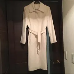 セール中 INED Angola イネド アンゴラ アイボリー ロング・コート