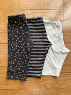 UNIQLO ユニクロ レギンス 半ズボン 3点セット まとめ　サイズ110