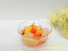 食品サンプル★フェイクスイーツ★リアルサイズ★フルーツみつ豆　フルーツポンチ
