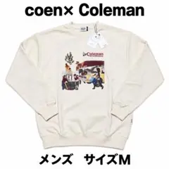 【新品・タグ付】コーエン×コールマンコラボ プリントスウェット オフホワイト M