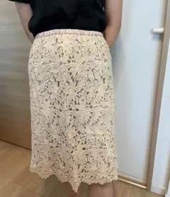 シュプリームララ　レース スカート　2way オフィスカジュアルのサムネイル