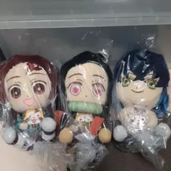 鬼滅の刃　ラスカル　コラボBIGぬいぐるみ　3体セット