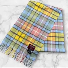 Joshua Ellis ジョシュアエリス マフラー チェック マルチカラー