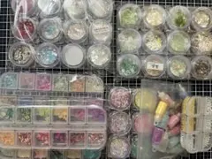 【未使用品】グリーンオーシャン レジン封入パーツ　まとめ売り