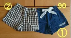 ノイユ エイム ベベ デニム ショートパンツ 90cm 2点セット