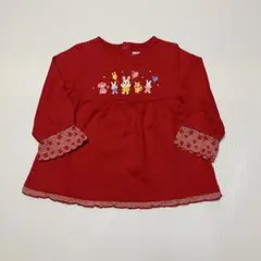 MIKI HOUSE 七分袖ロングTシャツ 100cm