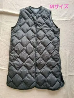 ユニクロ UNIQLO ウルトラライトダウンロングベスト M ブラック 保存袋