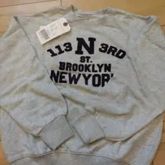 【新品未使用】ロゴスウェット140グレー