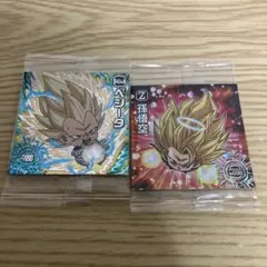 ドラゴンボール 超戦士シールウエハース UGRベジータ GR孫悟空 2枚セット