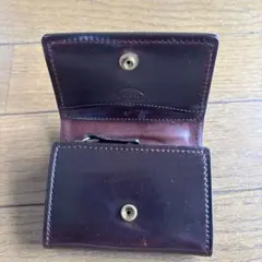 CORBO. 二つ折り財布 ダークブラウン レザーのサムネイル