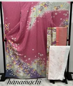 振り袖　フルセット　長襦袢付　成人式　金彩加工　金通し　結婚式　774