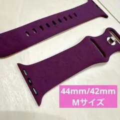 Apple Watch用パープルシリコンバンド 蝶々