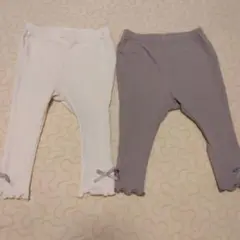 アカチャンホンポ　レギンス 80サイズ　2枚セットまとめ売り