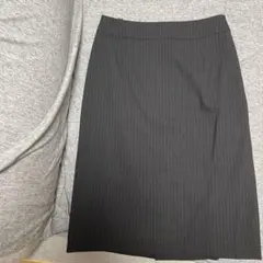 スカート 7号 ブラック ストライプ