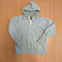 ループウィラー ✕ NIKE グレー ハーフジップパーカー