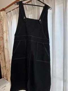 ステッチデザイン サロペット ブラック OLIVE des OLIVEのサムネイル