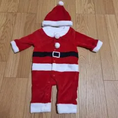 新品タグ付き 黒猫 サンタ クリスマス なりきり ロンパース 70~80