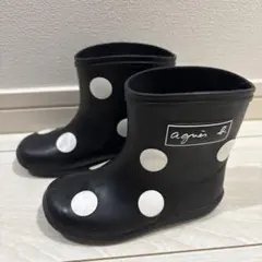 agnes b. ENFANT ドット柄 レインブーツ　15cmのサムネイル
