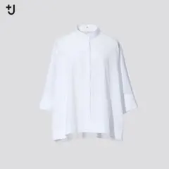 訳あり タグ付未使用　UNIQLO+J スーピマコットンドルマンスリーブシャツ