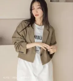 LOWRYSFARM ホップサック ショートジャケット ブラウン 秋服 新品