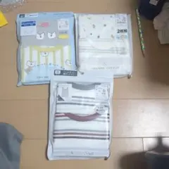 オーガニックコットン　タンクトップ 90cm 2枚組　3つセット　綿100