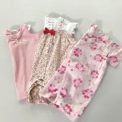 ミキハウス　ロンパース　３点まとめ売り 70