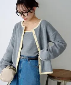 DISCOAT パイルリングドットパイピングアンサンブル