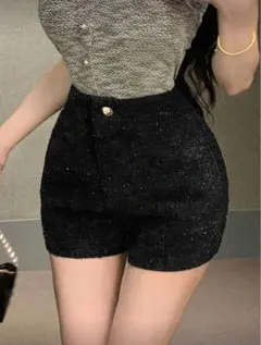 SHEIN ワンホン ショートパンツ ブラック