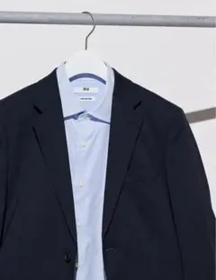 ユニクロ スーパーノンアイロンスリムシャツ　セミワイド ストライプ Sサイズ