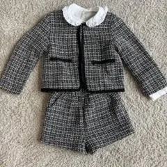 フォーマルツイードスーツセット（100cm~）