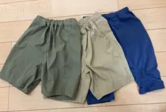 無印良品　キッズ　ハーフパンツ　3点セット