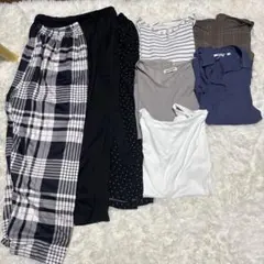 LLサイズ レディース まとめ売り 8点 トップス5枚 ボトムス3枚 春夏秋のサムネイル