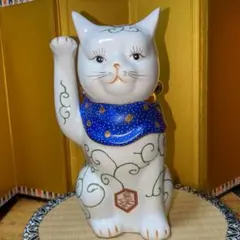 伊万里焼※招き猫※左手上げ・商売繁盛・良縁 - メルカリ