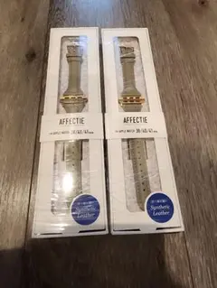 【新品未開封】AFFECTIE Apple Watchバンド 2個セット