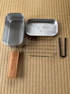 trangia メスティン レザーハンドルカバー付きのサムネイル
