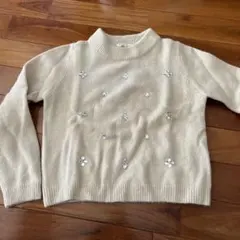 今だけ価格！！SAN-AI PHILOSOPHY ビジュー装飾 ニットセーター