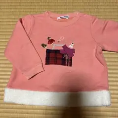 ファミリア ピンク　トレーナー　90