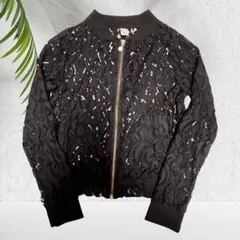 レース　ブルゾン