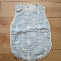 Hoppetta　ホッペッタ　6重ガーゼ　水色 ベビー　スリーパー